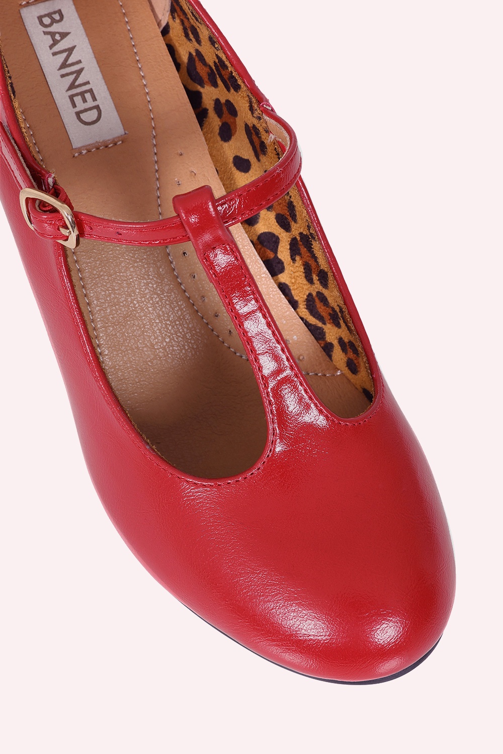 Banned Retro - Escarpins Rosewood Promenade en rouge 3