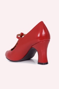 Banned Retro - Escarpins Rosewood Promenade en rouge 4