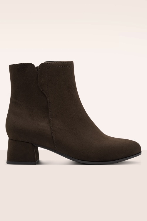Jana Shoes - Bottines véganes Kelly en Moka
