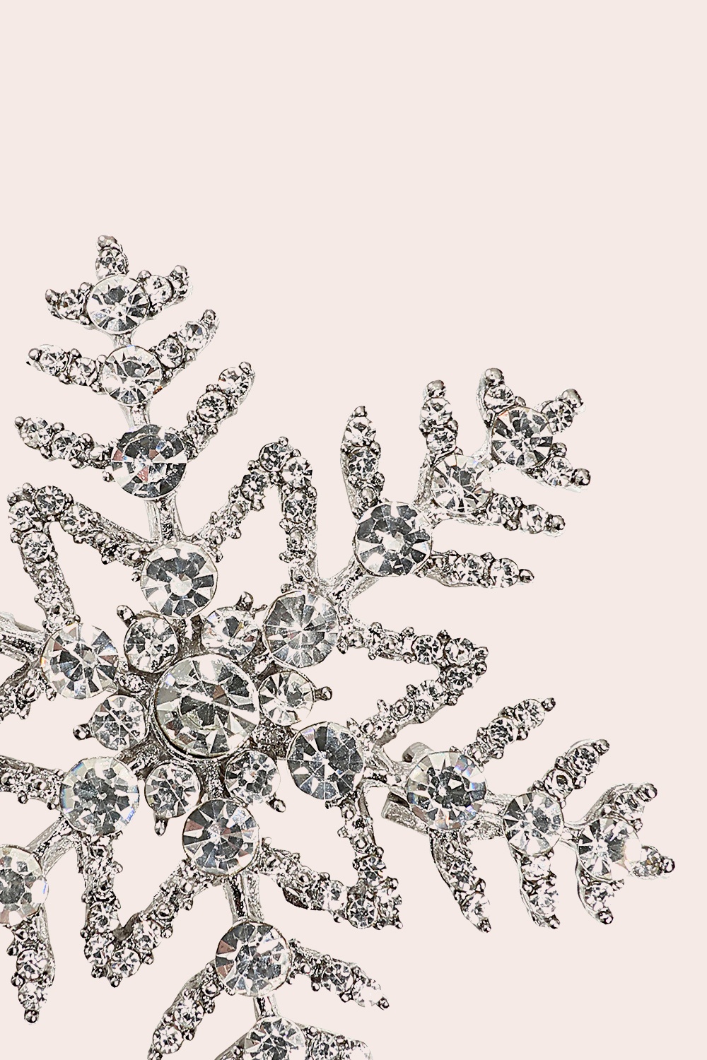 Banned Retro - Broche Crystal Snowflake en argenté 2