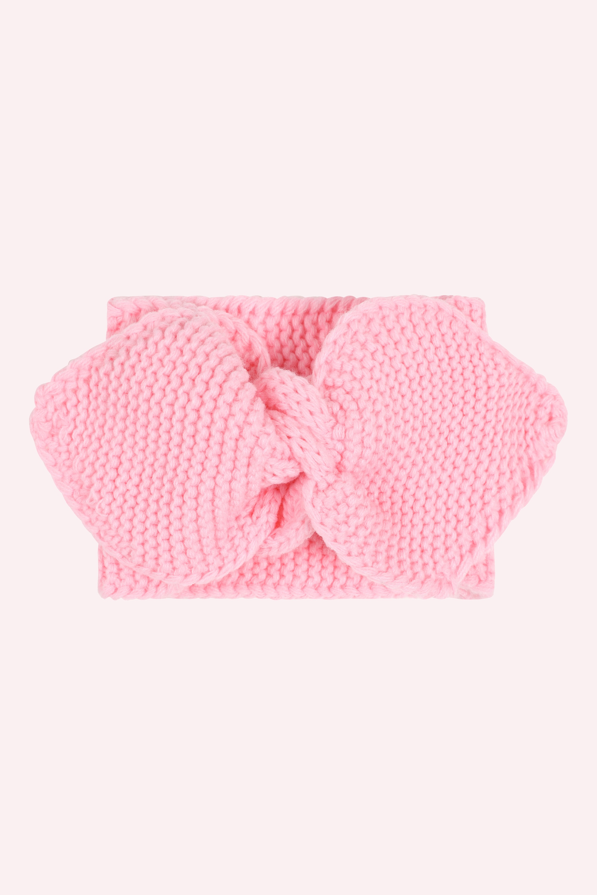 Banned Retro - Echarpe tricotée Fru Fru en rose 2