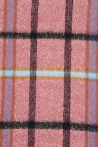 Banned Retro - Écharpe à carreaux Cherrywood en rose 2