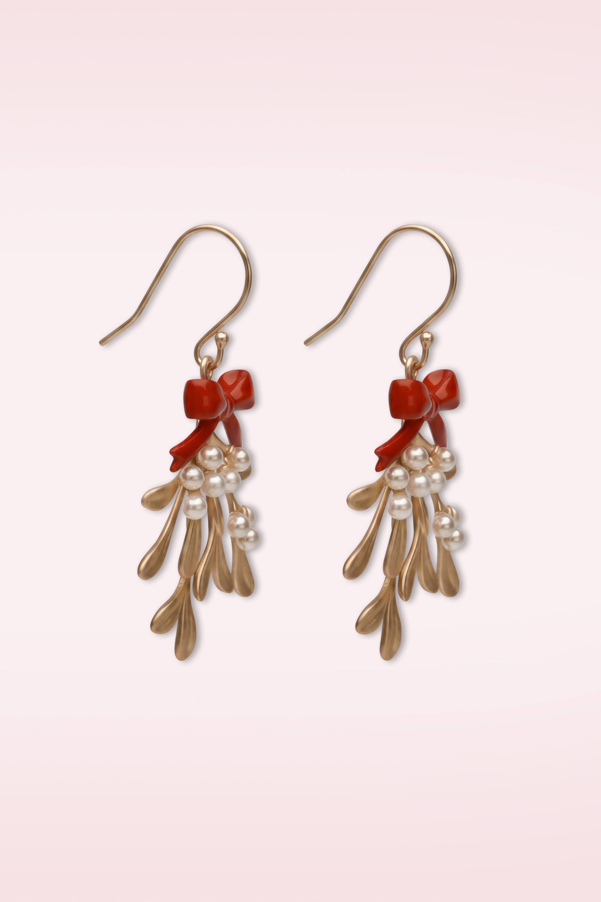 Lovely - Mistletoe Earrings in Gold 2