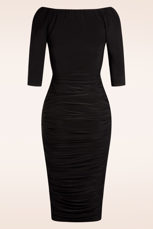 Glamour Bunny - Exklusiv bei Topvintage ~ The Marilyn Bleistiftkleid in Schwarz 5