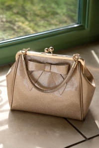 Banned Retro - American Vintage Sparkle tas in goud