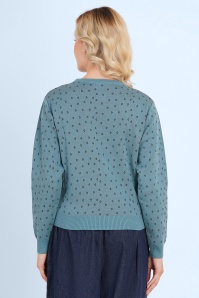 Circus - Mono Fox gebreide trui in blauw 3
