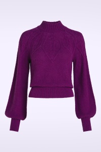 King Louie - Joanie Raglan Orcia top in caspia paars 3