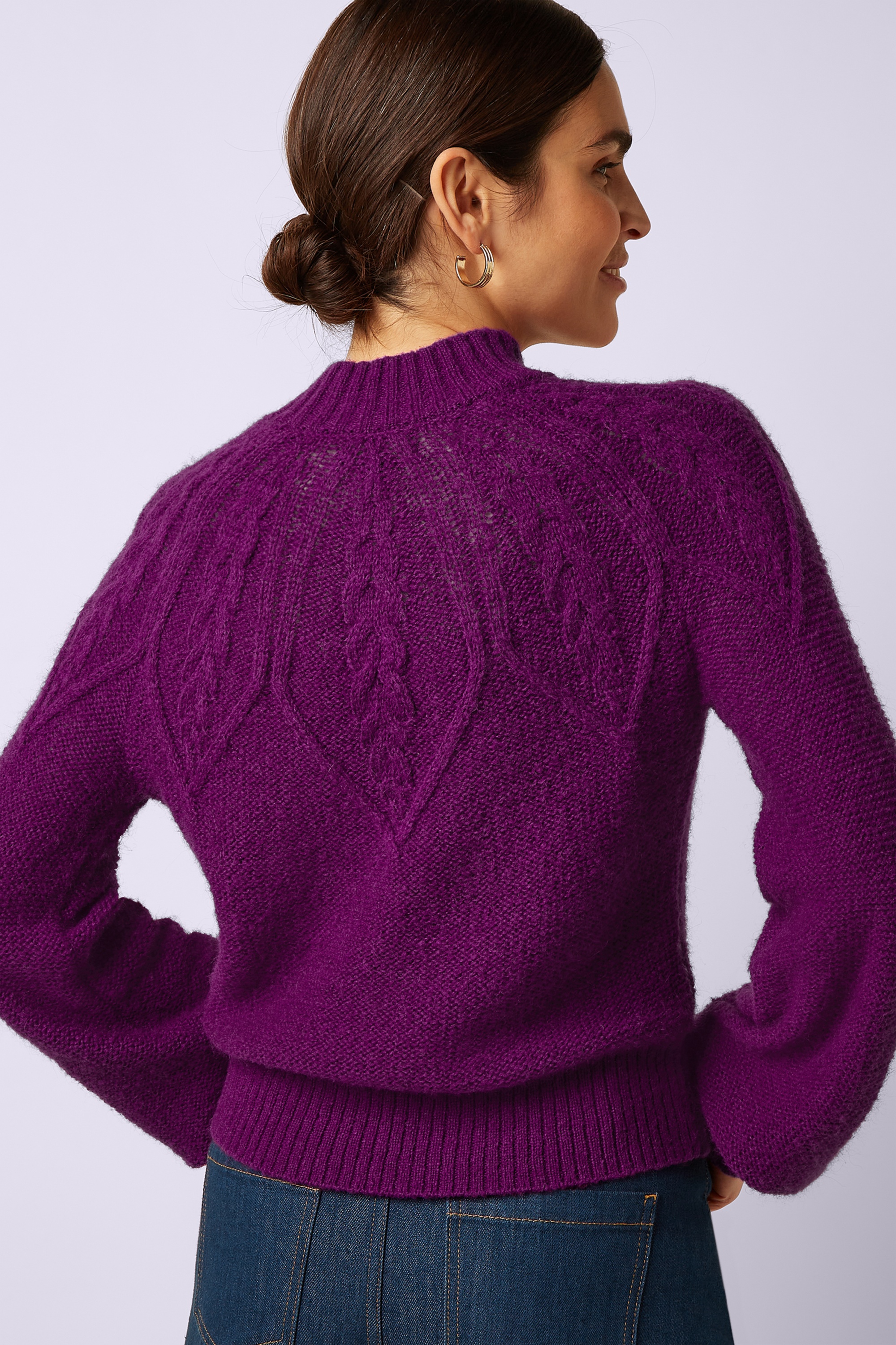 King Louie - Joanie Raglan Orcia top in caspia paars 5