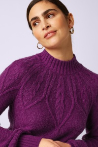 King Louie - Joanie Raglan Orcia top in caspia paars 2
