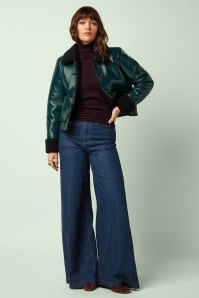 King Louie - Dina Shine jacket in Alpen groen 4