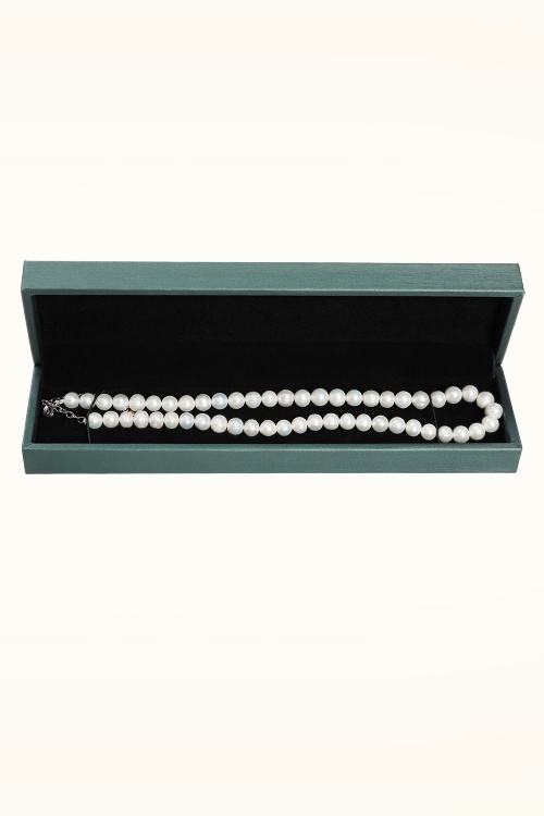 Dolly Dawn - Exclusivité Topvintage ~ Collier de perles d'eau douce Camille en blanc 5