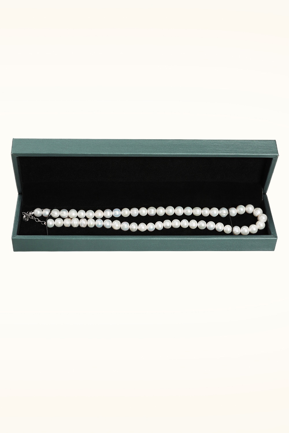 Dolly Dawn - Exclusivité Topvintage ~ Collier de perles d'eau douce Camille en blanc 5