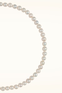 Dolly Dawn - Exclusivité Topvintage ~ Collier de perles d'eau douce Camille en blanc 4