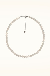 Dolly Dawn - Exclusivité Topvintage ~ Collier de perles d'eau douce Camille en blanc 2