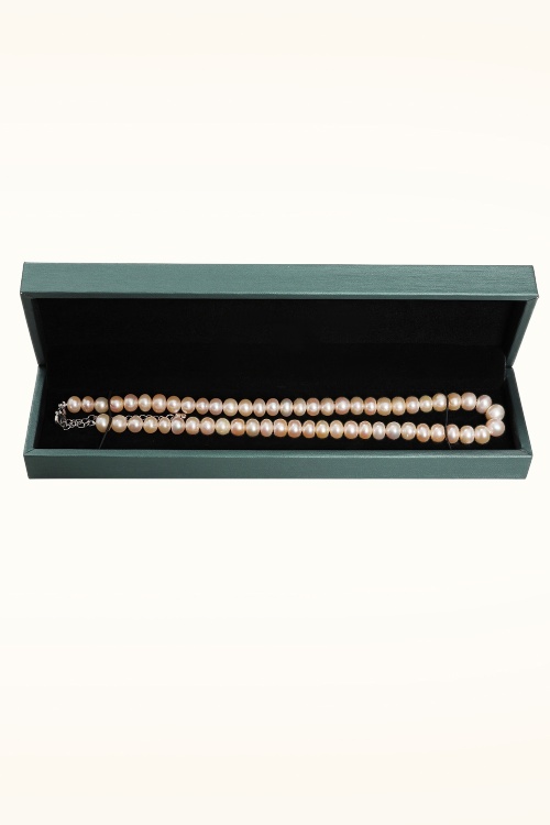 Dolly Dawn - Exclusivité Topvintage ~ Collier de perles d'eau douce Camille en rose poudré 5
