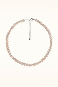 Dolly Dawn - Exclusivité Topvintage ~ Collier de perles d'eau douce Camille en rose poudré 2