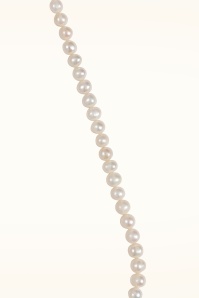 Dolly Dawn - Exclusivité Topvintage ~ Sautoir de perles d'eau douce Camille en blanc 5