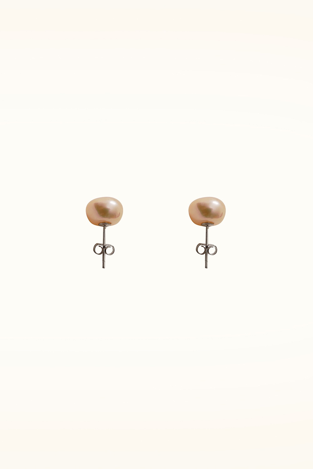 Dolly Dawn - Exclusivité Topvintage ~ Boucles d'oreilles à perle d'eau douce Camille en rose poudré 2