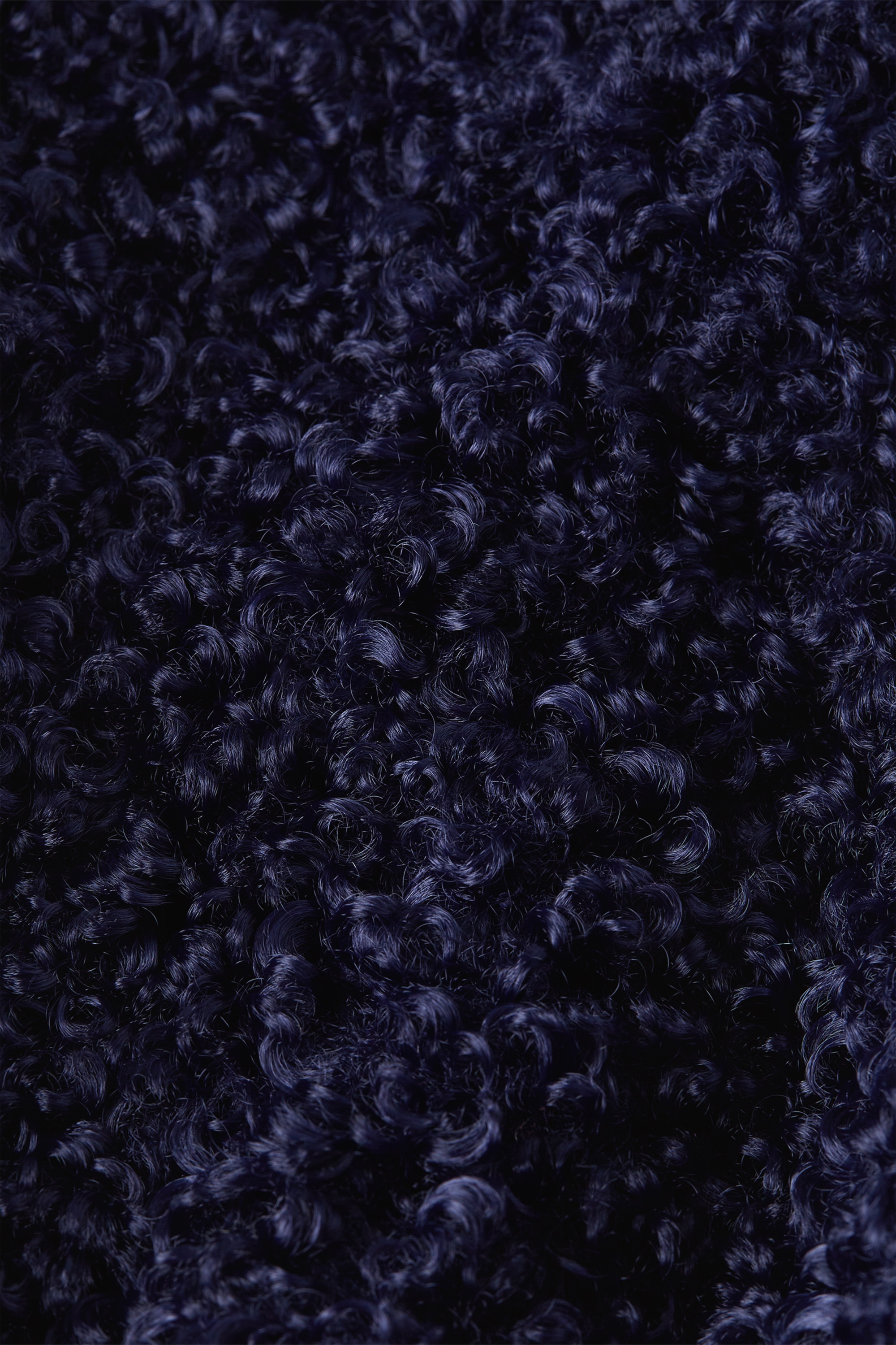 King Louie - Isa Basil faux fur jasje in avondblauw 6