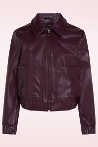 King Louie - Isla Glitz jacket in porto rood 2