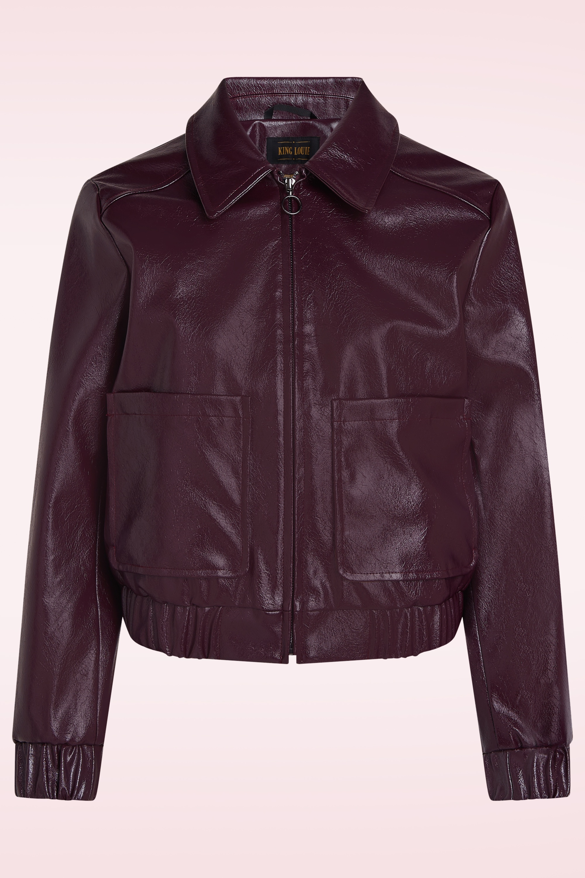 King Louie - Isla Glitz jacket in porto rood 2