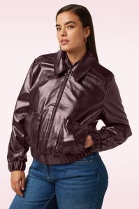 King Louie - Isla Glitz jacket in porto rood 3