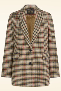 King Louie - Tula Basso Check blazer in marsepein