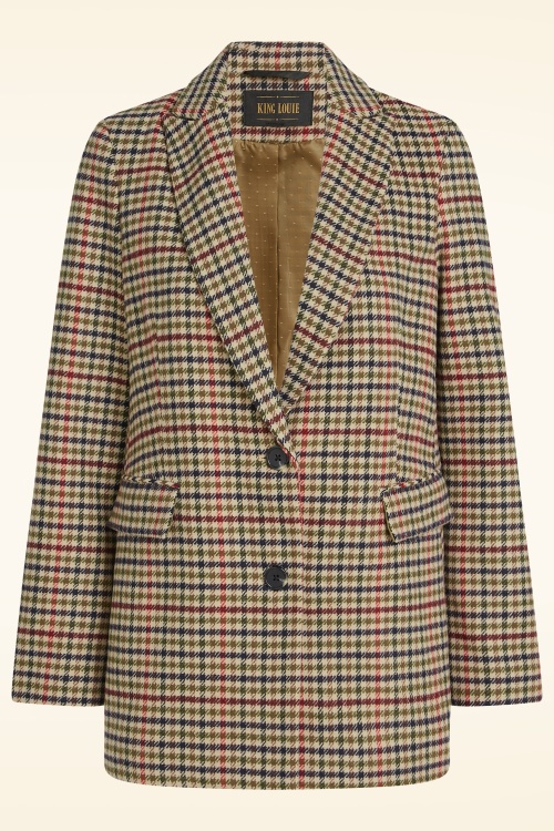 King Louie - Tula Basso Check blazer in marsepein