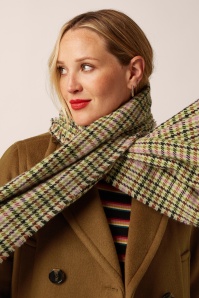 King Louie - Houndstooth Scarf in Spicy Brown  4