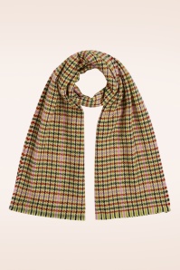 King Louie - Houndstooth Scarf in Spicy Brown  2