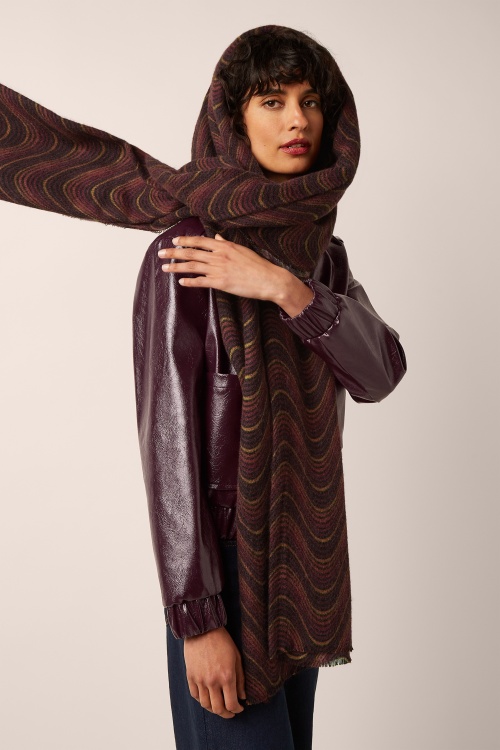 King Louie - Jefferson Scarf in Bitter Chocolate  2