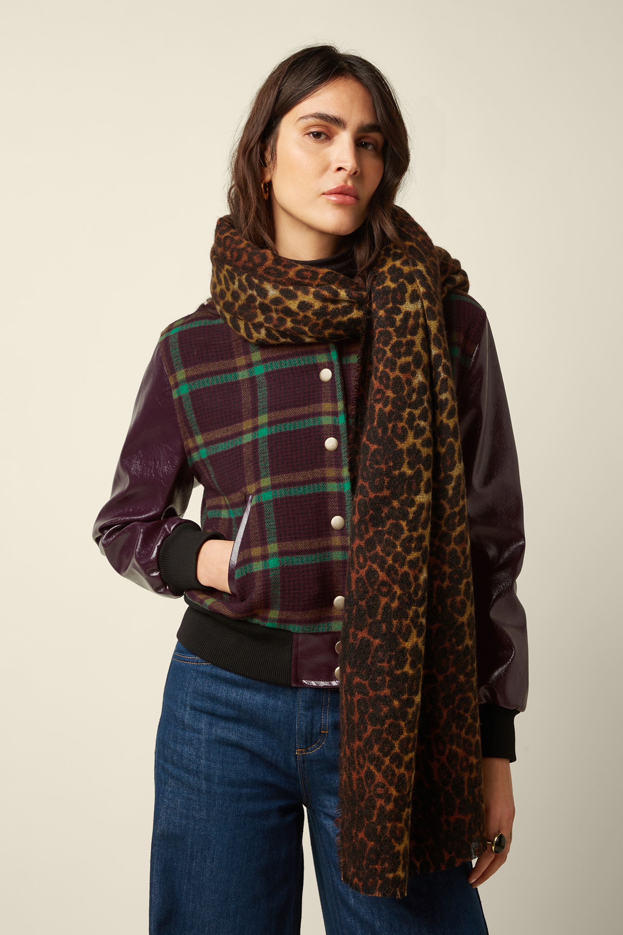 King Louie - Fargo Scarf in Cognac Orange 2