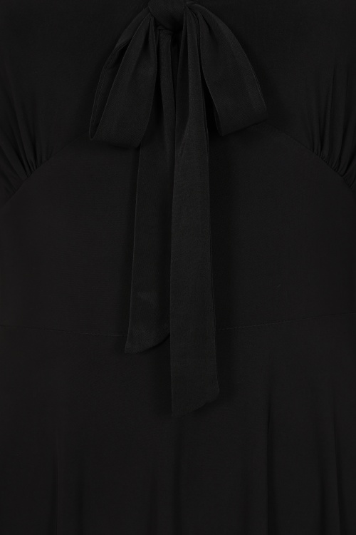 Vintage Chic for Topvintage - Topvintage exclusive ~ Laura swing jurk in zwart 3