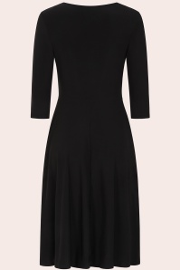 Vintage Chic for Topvintage - Topvintage exclusive ~ Laura swing jurk in zwart 2
