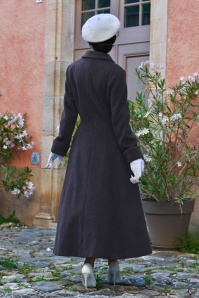 Hearts & Roses - Emmeline Swing Coat in Navy 6