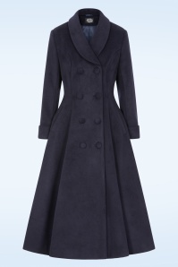 Hearts & Roses - Emmeline Swing Coat in Navy 3