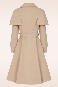 Hearts & Roses - Cosette Swing Coat in Beige 7