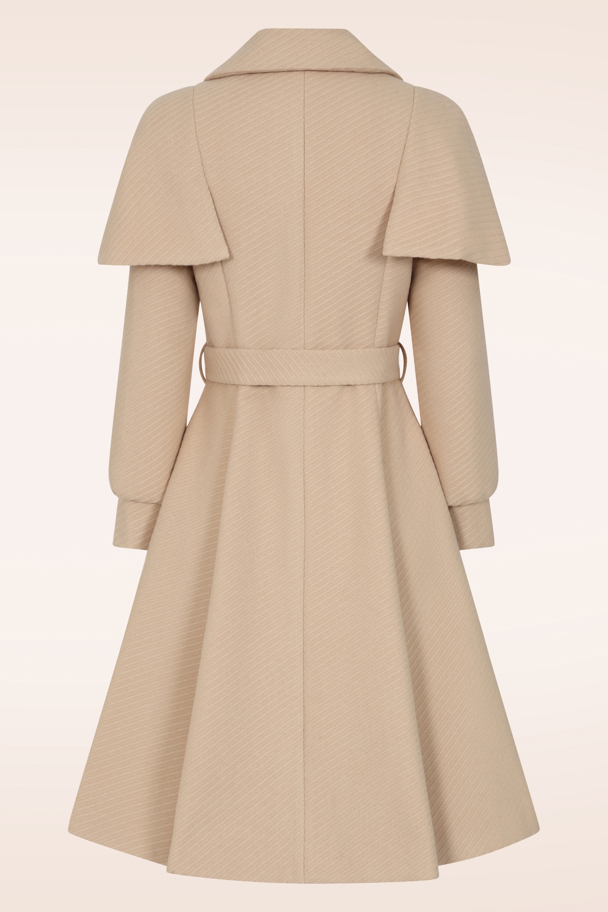 Hearts & Roses - Cosette Swing Coat in Beige 7