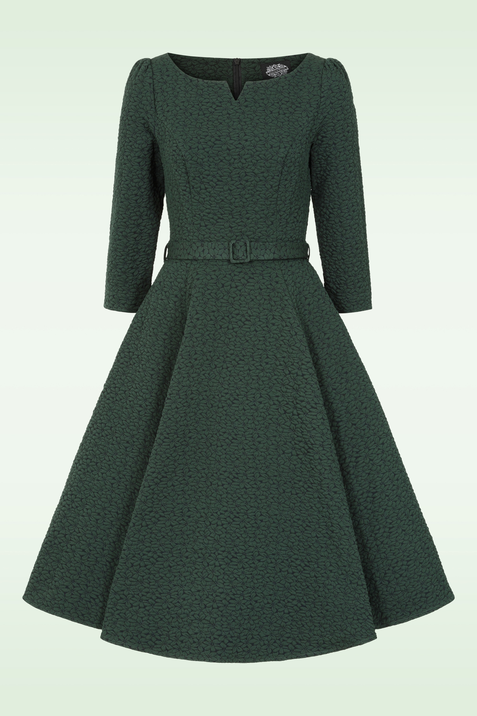 Hearts & Roses - Michelle Floral Swing Dress in Green