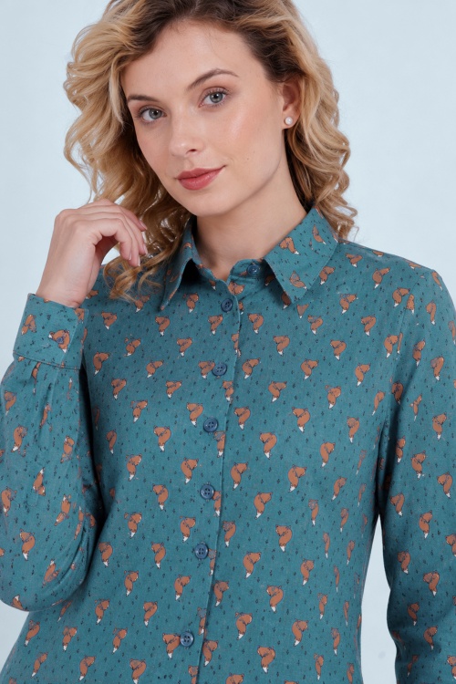 Circus - Fox blouse in blauw 2