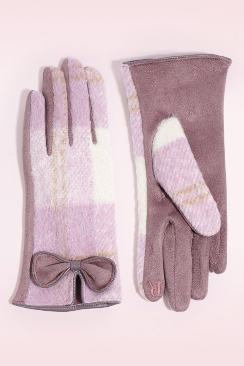 Amici - Ava Bow Gloves in Purple