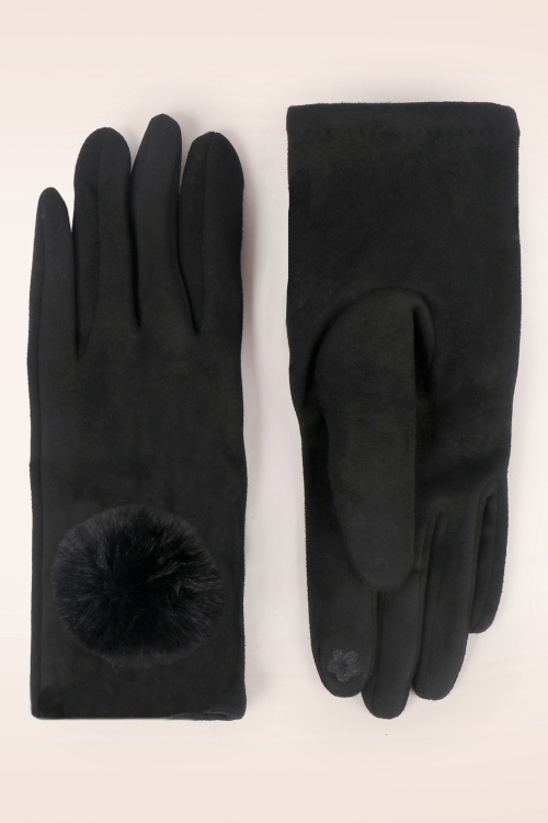 Amici - Leighton Suedine Gloves in Black