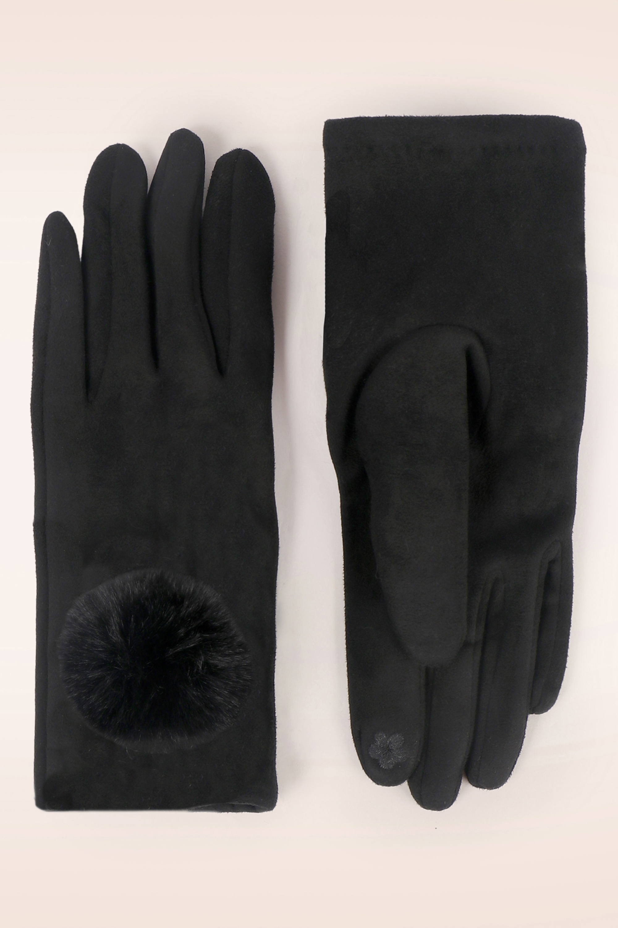 Amici - Leighton Suedine Gloves in Black
