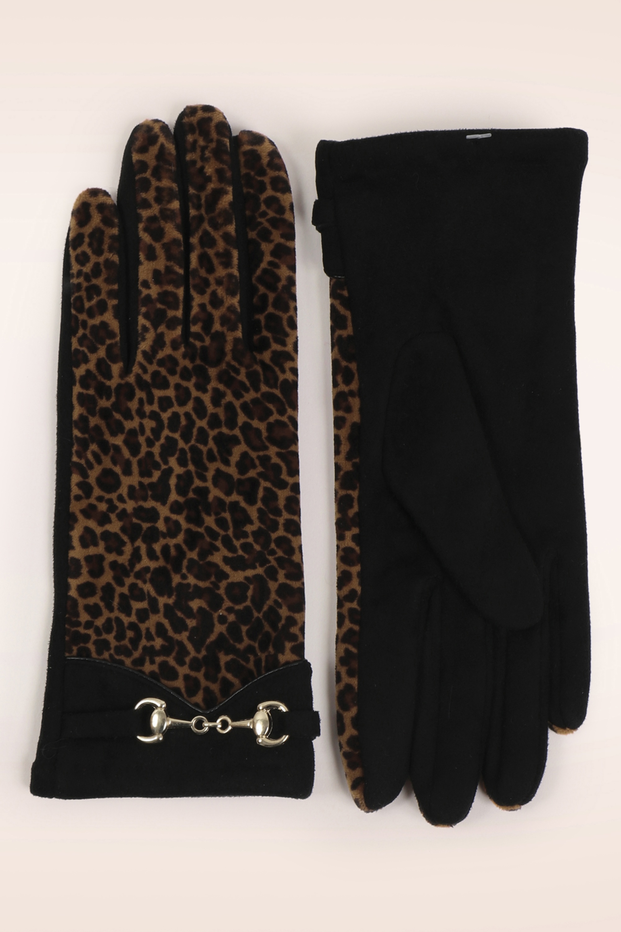 Amici - Leona Suedine Gloves in Leopard
