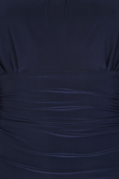 Vintage Chic for Topvintage - Topvintage exclusive ~ Zena Pencil Dress in Navy 3