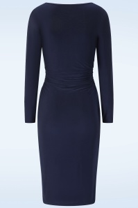 Vintage Chic for Topvintage - Topvintage exclusive ~ Zena Pencil Dress in Navy 2