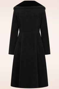 Banned Retro - Manteau swing Clotilde en noir 4