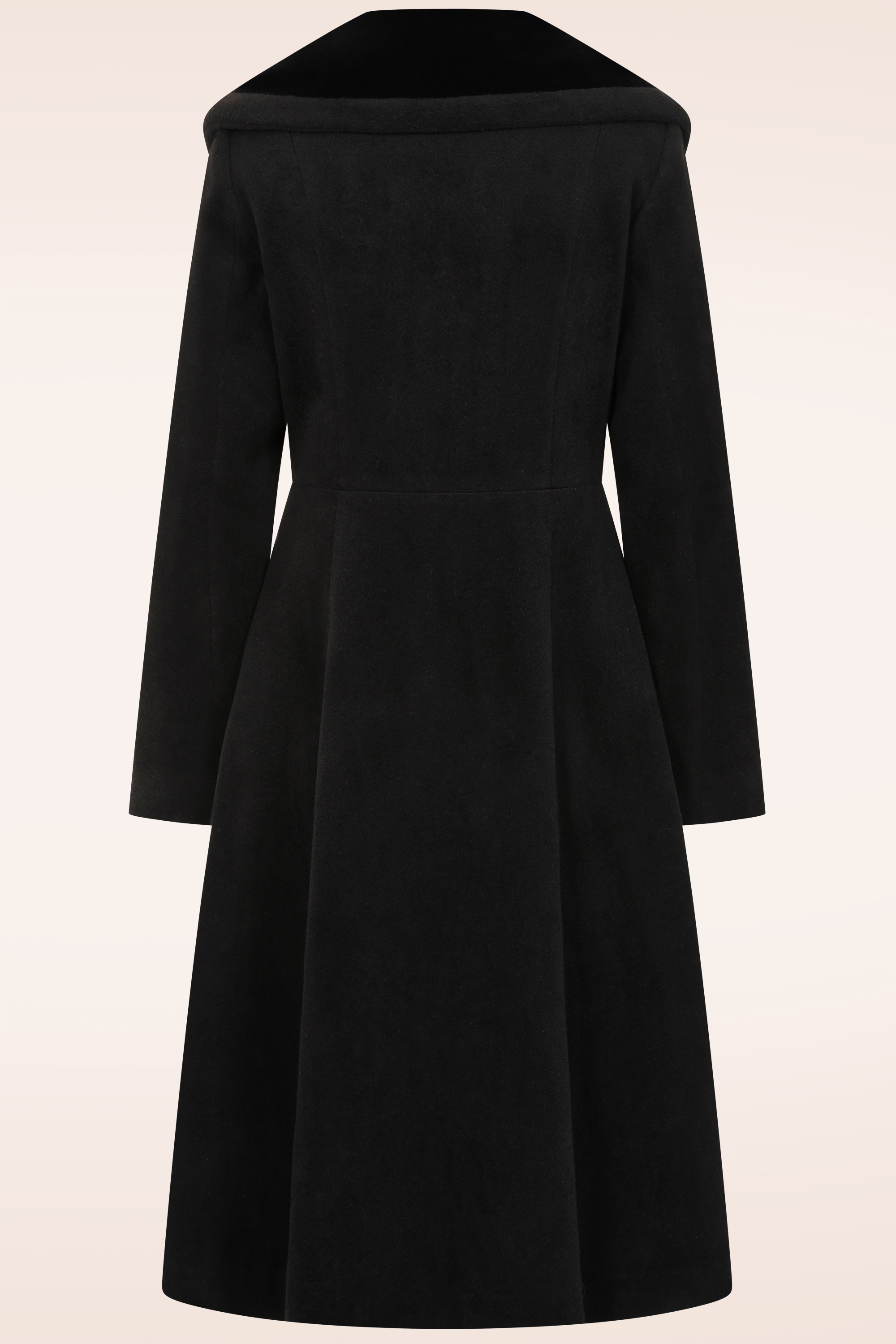 Banned Retro - Manteau swing Clotilde en noir 4