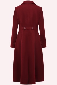 Banned Retro - Abigail Coat in Burgundy 4