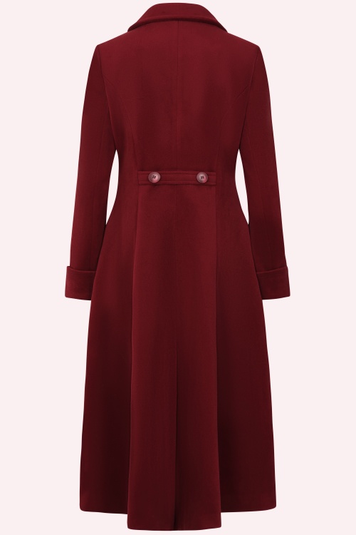Banned Retro - Abigail Coat in Burgundy 4